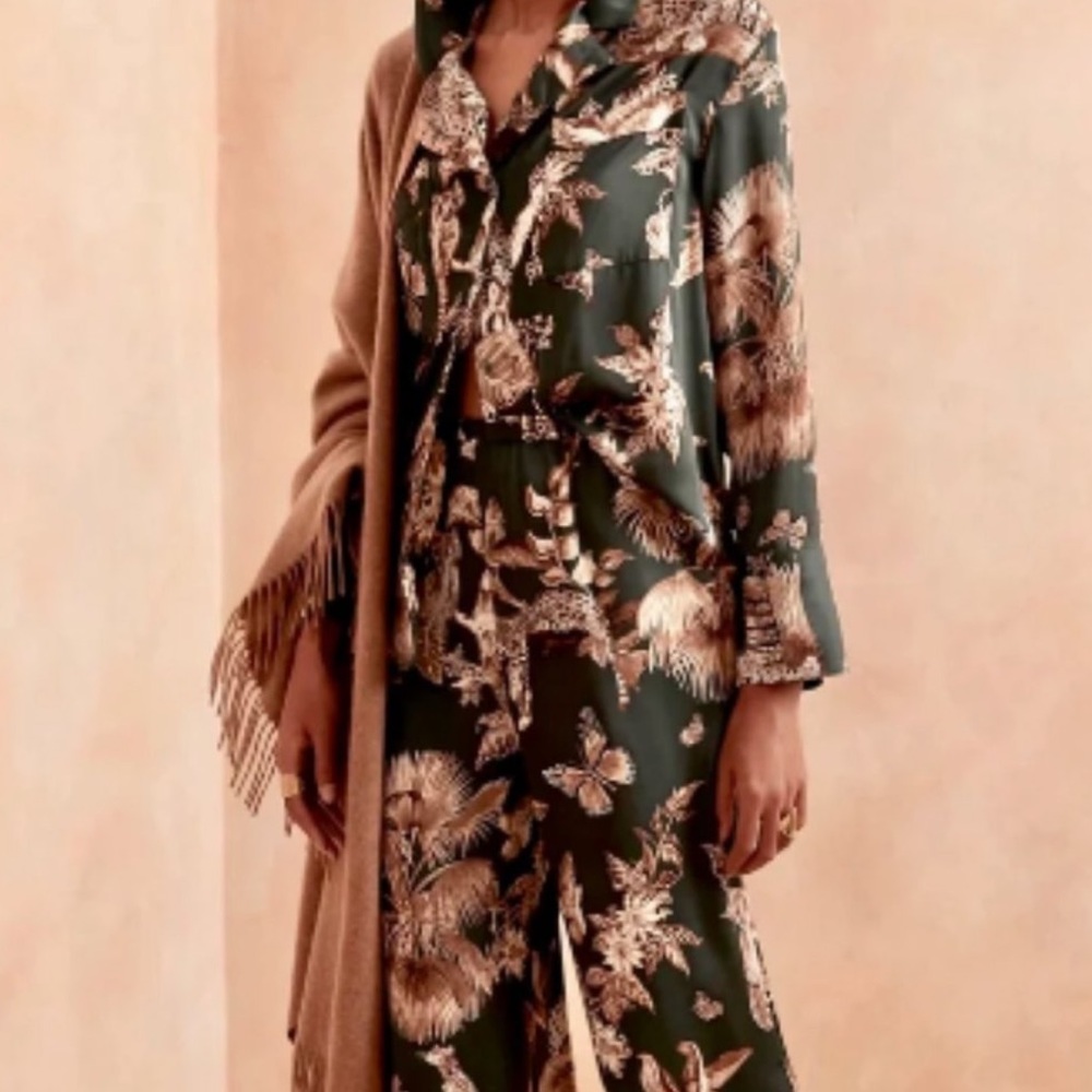 Banana Republic Satin Pajama Full Set